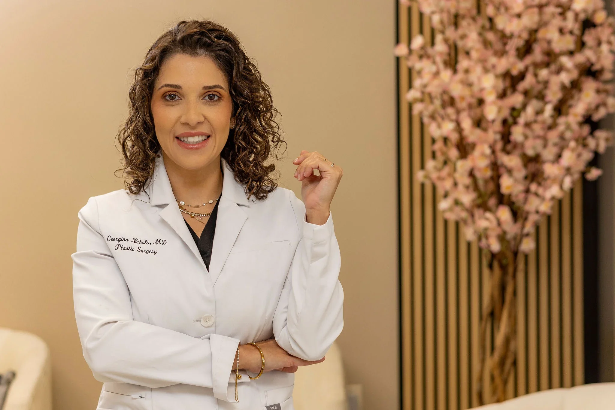 Dr. Georgina Nichols in a consultation room